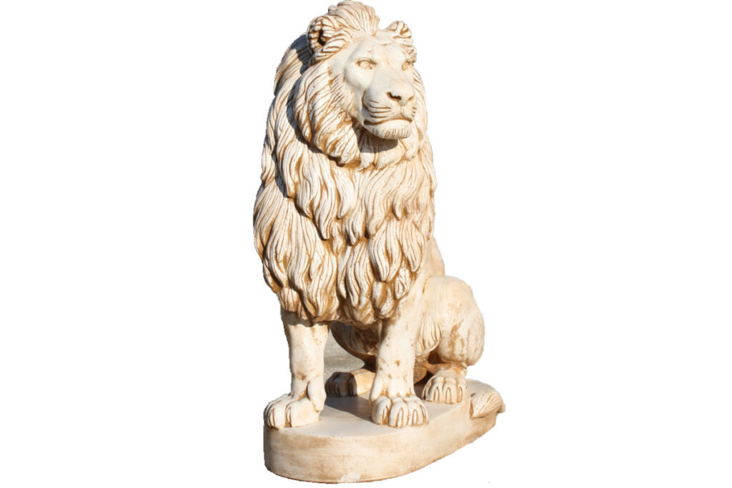 Leone grande Manufatto in polvere di marmo Forni del Saraceno