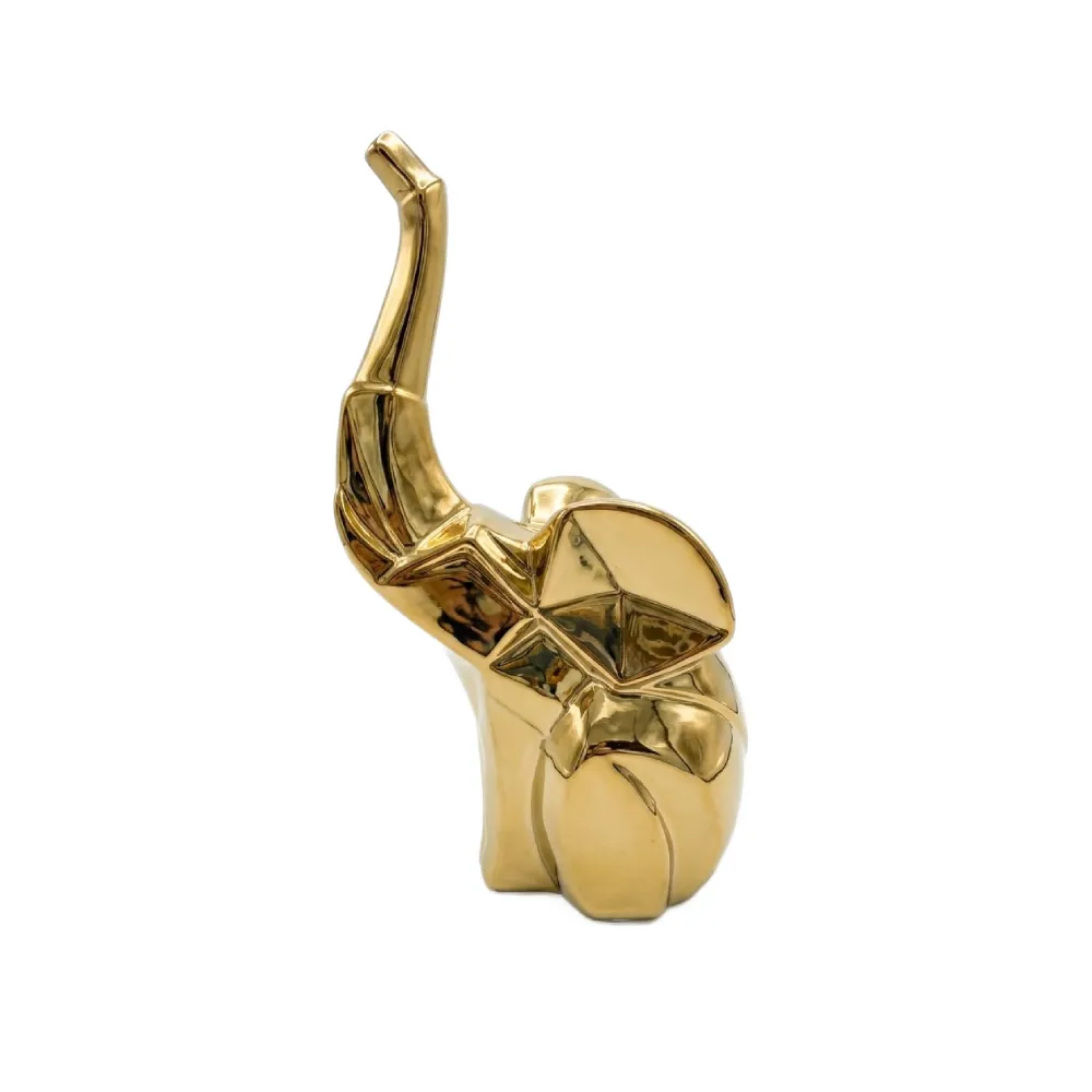 Elefante Oro geometrico