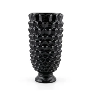 Vaso nero in ceramica