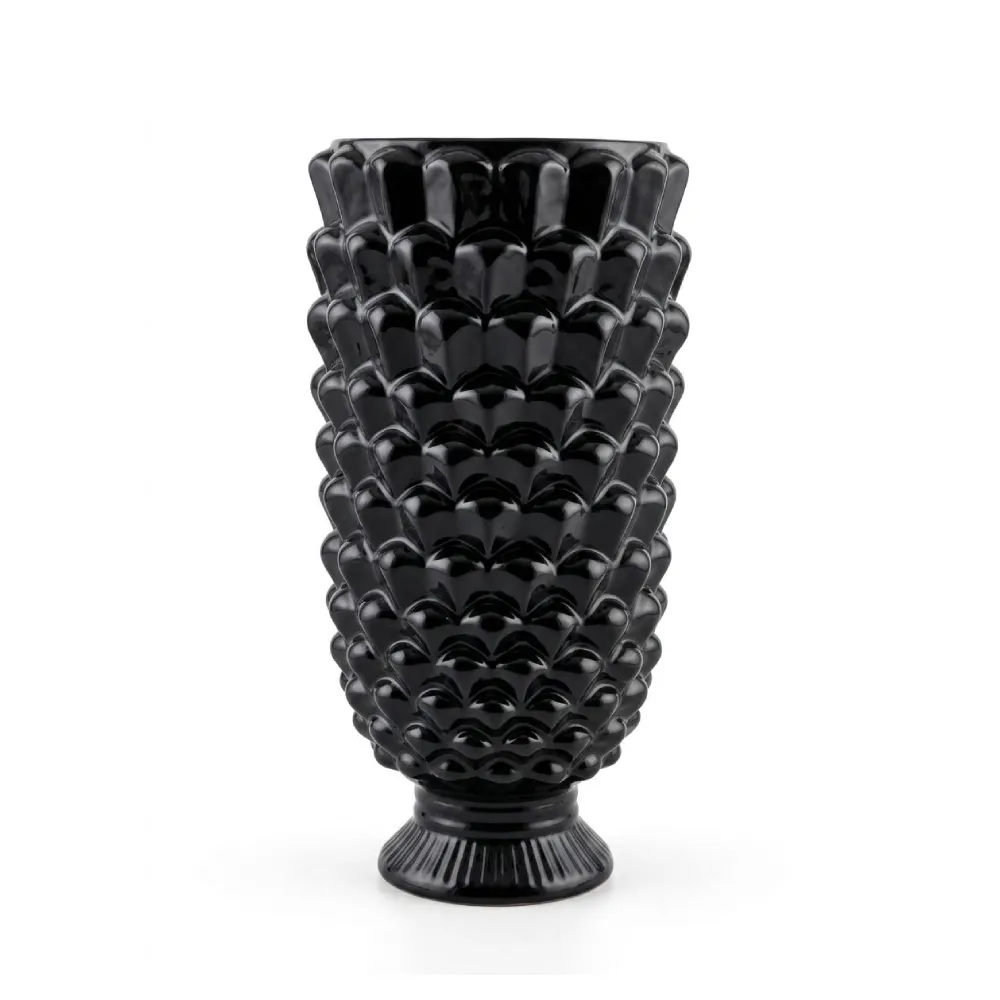 Vaso nero in ceramica