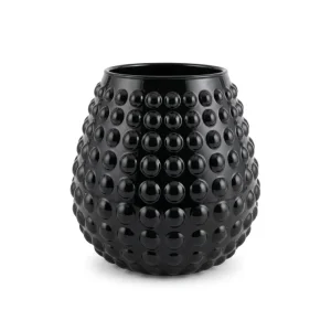 Vaso nero in vetro