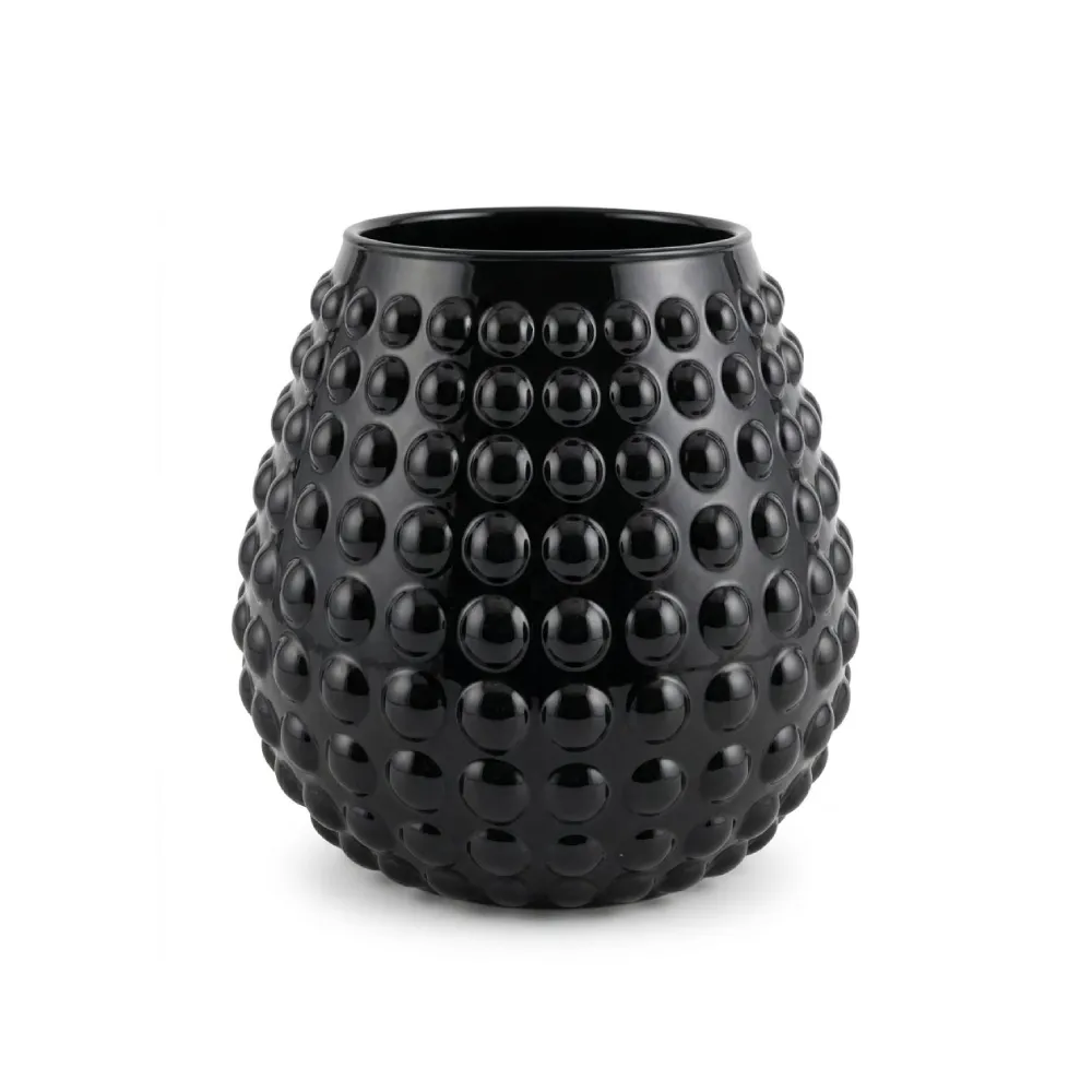 Vaso nero in vetro