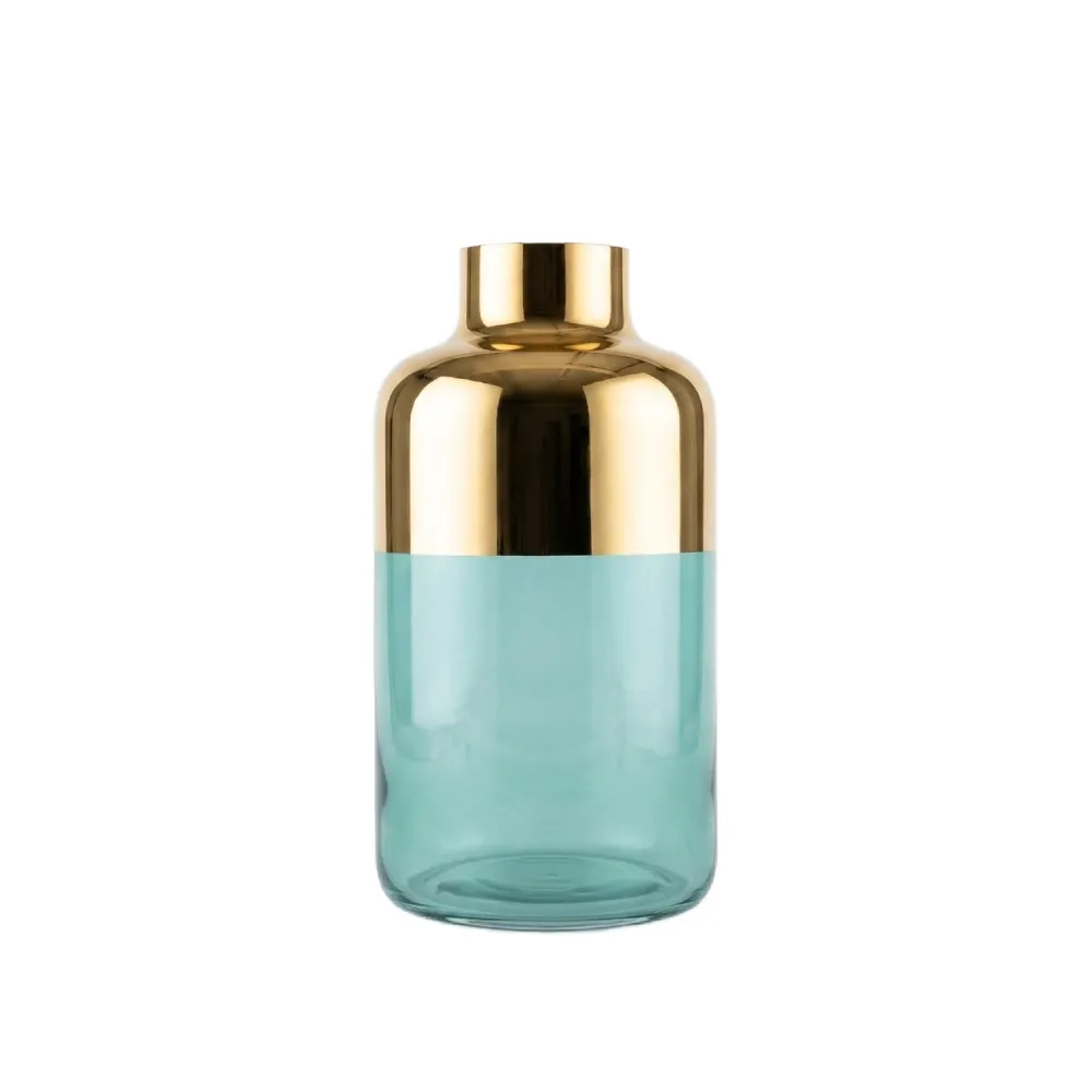 Vaso oro e verde acqua